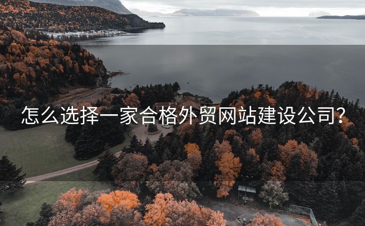 怎么選擇一家合格外貿(mào)網(wǎng)站建設(shè)公司？
