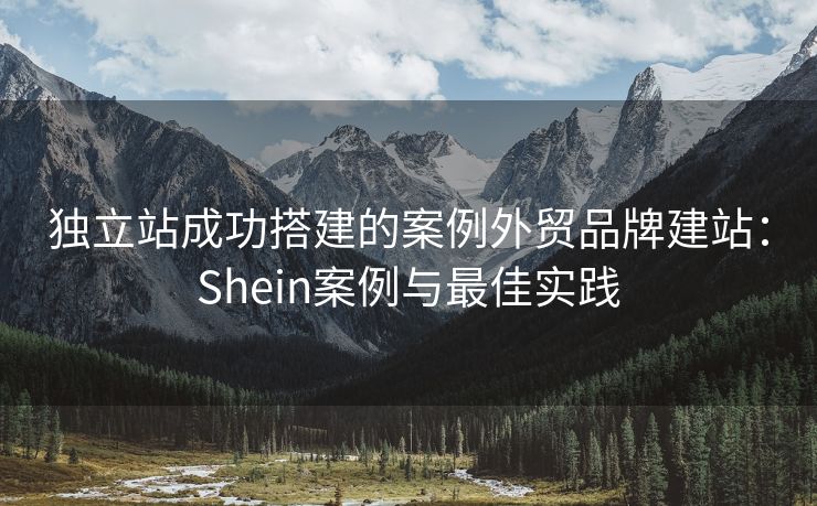 獨(dú)立站成功搭建的案例外貿(mào)品牌建站：Shein案例與最佳實(shí)踐