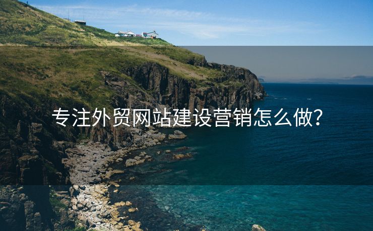 專注外貿(mào)網(wǎng)站建設(shè)營(yíng)銷怎么做？