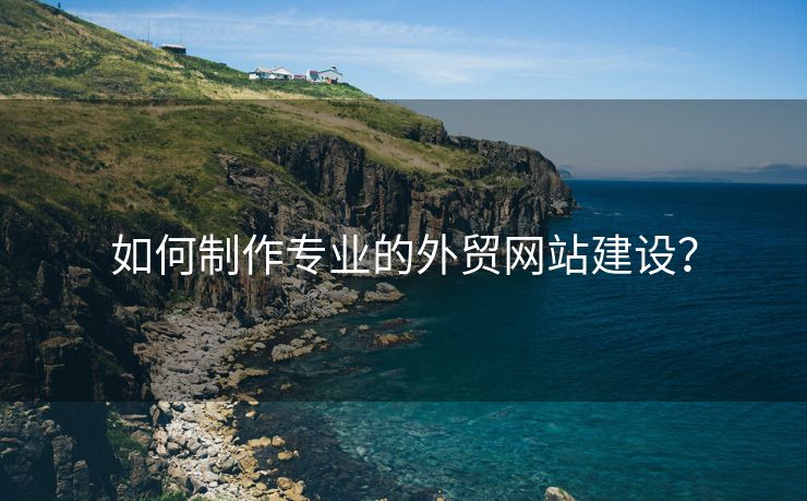 如何制作專業(yè)的外貿(mào)網(wǎng)站建設(shè)？
