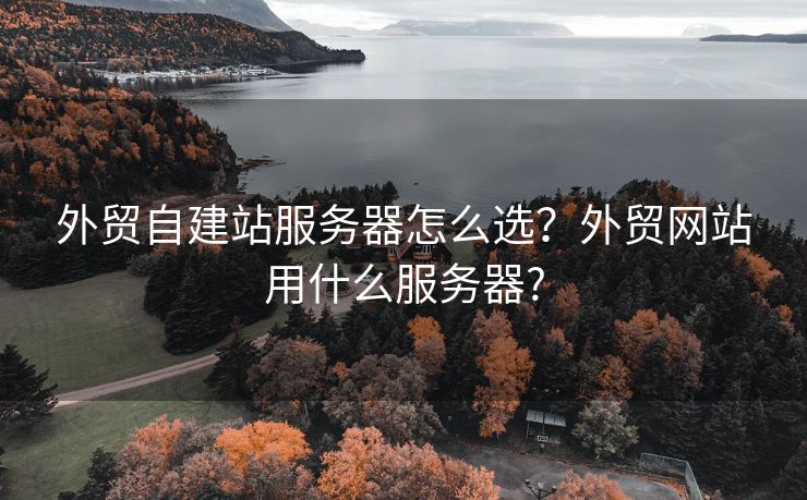 外貿(mào)自建站服務(wù)器怎么選？外貿(mào)網(wǎng)站用什么服務(wù)器?
