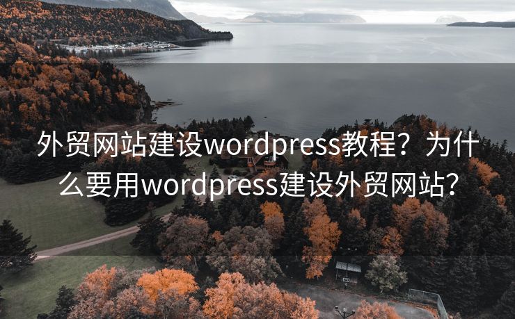 外貿(mào)網(wǎng)站建設(shè)wordpress教程？為什么要用wordpress建設(shè)外貿(mào)網(wǎng)站？