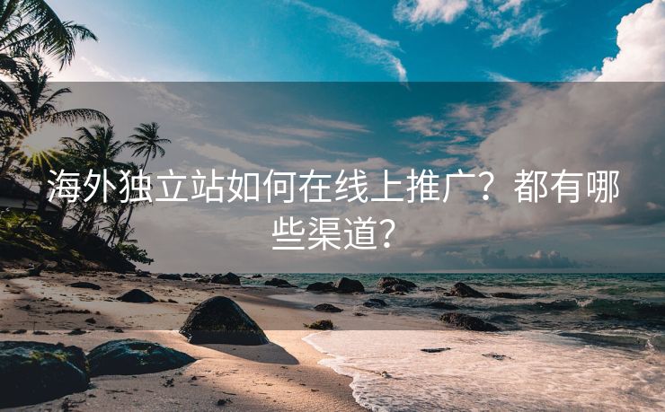 海外獨(dú)立站如何在線上推廣？都有哪些渠道？