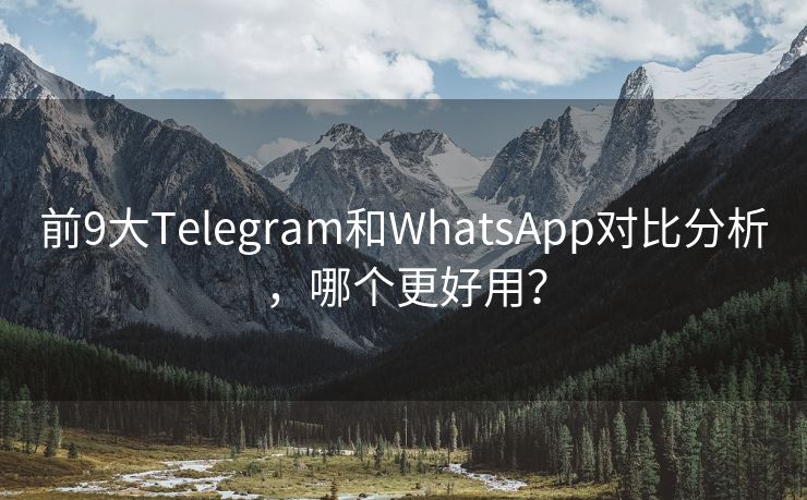 前9大Telegram和WhatsApp對比分析，哪個更好用？