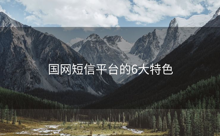 國網(wǎng)短信平臺的6大特色