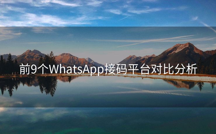 前9個(gè)WhatsApp接碼平臺(tái)對(duì)比分析