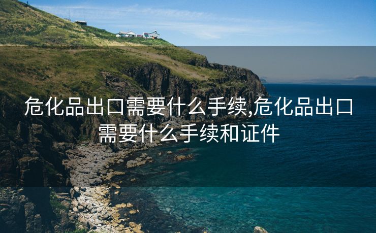 危化品出口需要什么手續(xù),?；烦隹谛枰裁词掷m(xù)和證件