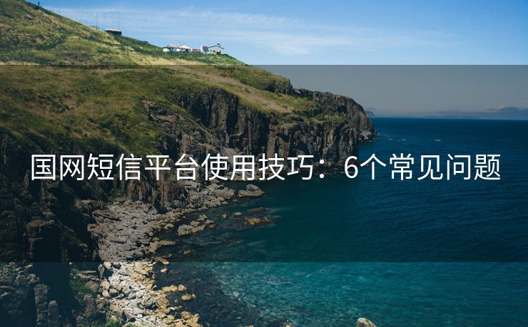 國(guó)網(wǎng)短信平臺(tái)使用技巧：6個(gè)常見(jiàn)問(wèn)題