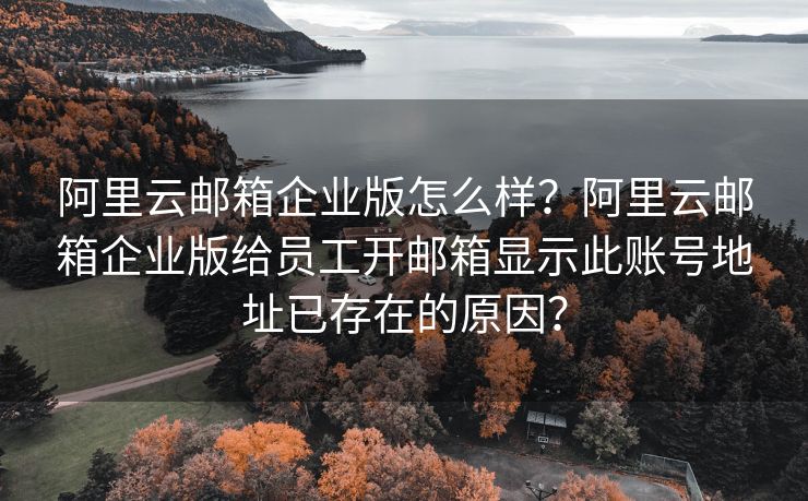 阿里云郵箱企業(yè)版怎么樣？阿里云郵箱企業(yè)版給員工開郵箱顯示此賬號地址已存在的原因？