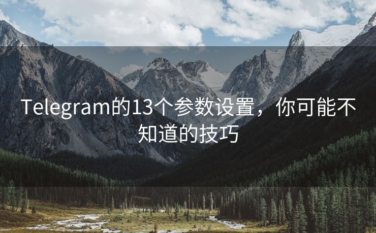 Telegram的13個參數(shù)設(shè)置，你可能不知道的技巧