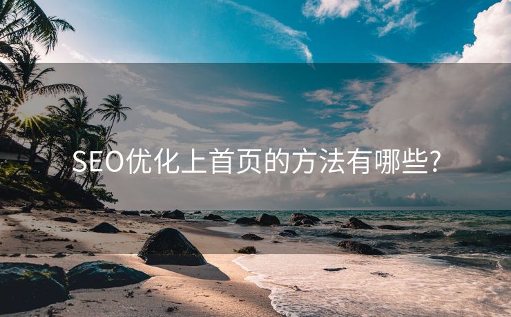 SEO優(yōu)化上首頁的方法有哪些?