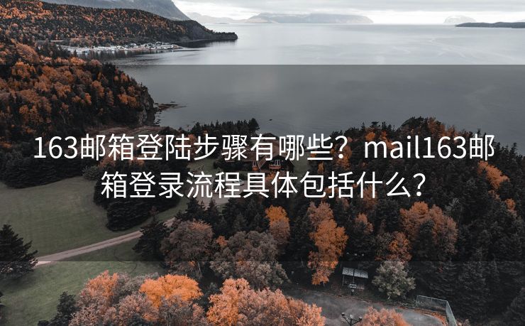 163郵箱登陸步驟有哪些？mail163郵箱登錄流程具體包括什么？