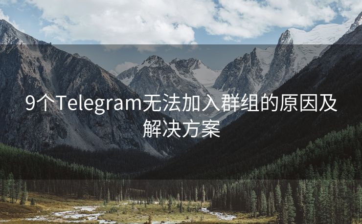 9個(gè)Telegram無法加入群組的原因及解決方案