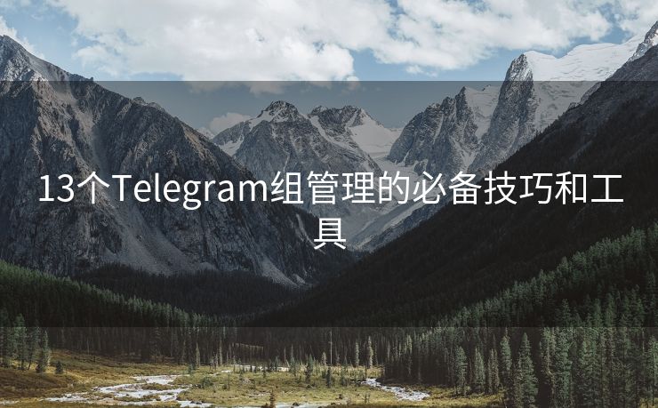 13個(gè)Telegram組管理的必備技巧和工具