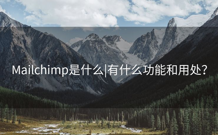 Mailchimp是什么|有什么功能和用處？
