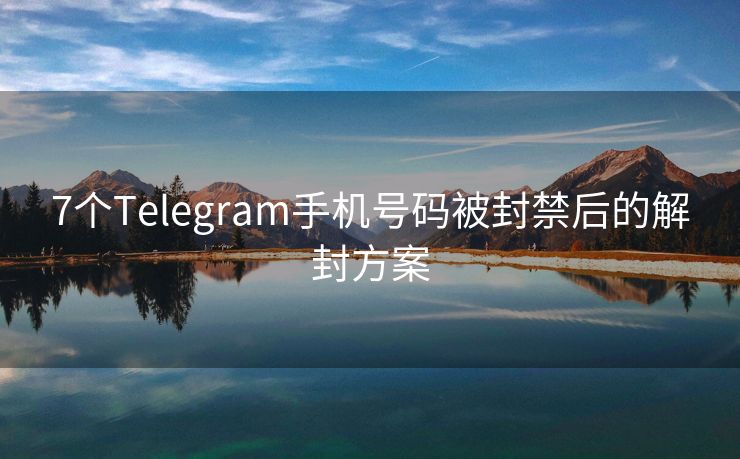 7個Telegram手機(jī)號碼被封禁后的解封方案